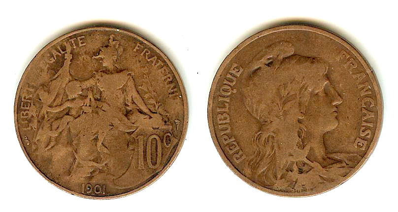 10 Centimes Dupuis 1901 F